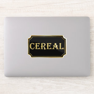 Elegant Vintage Black and Gold Pantry Label 