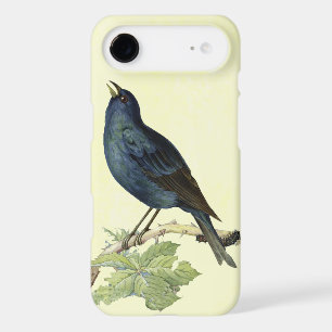 Elegant Vintage Black Bird Yellow