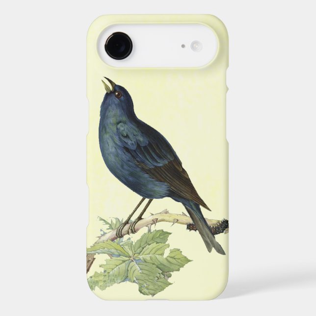 Elegant Vintage Black Bird Yellow (Back)