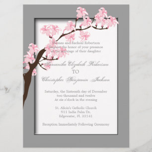Elegant Vintage Blossoms Wedding Invite