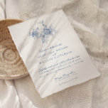 Elegant Vintage Blue Floral Jouy Wedding Invitation<br><div class="desc">Embrace timeless elegance with our Elegant Vintage Blue Floral Jouy Wedding Invitation. This exquisite invitation features a delicate blue floral Jouy pattern, evoking a sense of romance and sophistication. Crafted with meticulous attention to detail, it sets the perfect tone for your special day. The classic design, inspired by French vintage...</div>