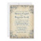 Elegant Vintage Blue Flourish Wedding Invitations