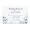 Elegant Vintage Blue Flourish Wedding RSVP Cards
