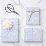 Elegant Vintage Blue Venetian Floral Botanical Wrapping Paper Sheet<br><div class="desc">Elegant Vintage Blue Venetian Floral Botanical Wrapping Paper Sheets.</div>
