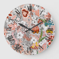 Elegant Vintage Boho Abstract Floral Artwork |