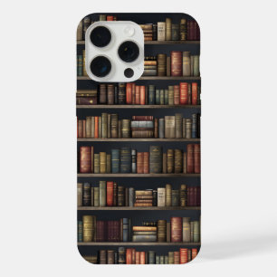 Elegant Vintage Bookshelf – Dark Academia Gift iPhone 15 Pro Max Case