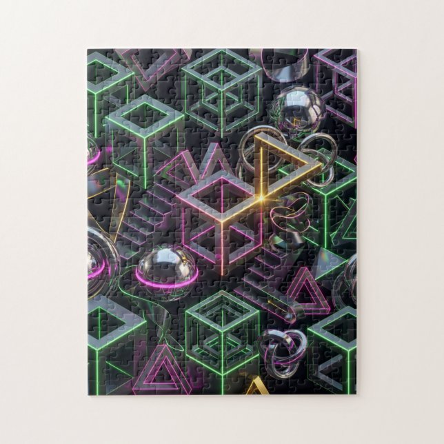 Elegant Vintage Botanical Floral puzzle (Vertical)