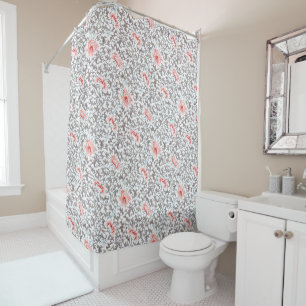 Elegant Vintage Botanical in Neutral Colours Shower Curtain