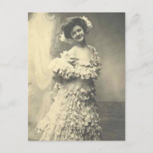 Elegant Vintage Bridal Photography Gifts Postcard