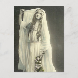 Elegant Vintage Bridal Photography Gifts Postcard
