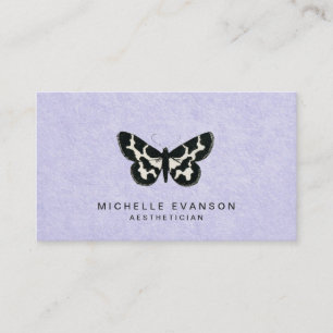 Elegant Vintage Butterfly Lavender Purple Business Card