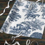 Elegant Vintage Chic Blue Horse Toile Wedding Wrapping Paper<br><div class="desc">Dusty blue toile pattern with horses and trees for a stylish traditional wedding. This classy French inspired design is available on various products and can be easily personalised and edited. Do reach out for more products and colorways. Horse is a majestic animal that embodies the spiritual power of independence, freedom,...</div>