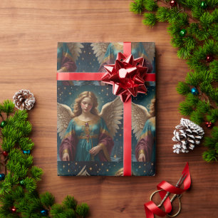 Elegant Vintage Christmas Angel Wrapping Paper