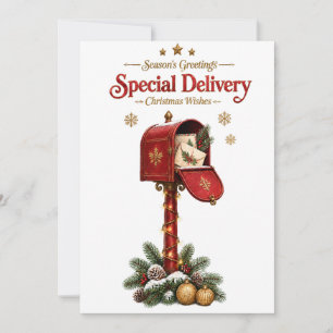 Elegant Vintage Christmas Card