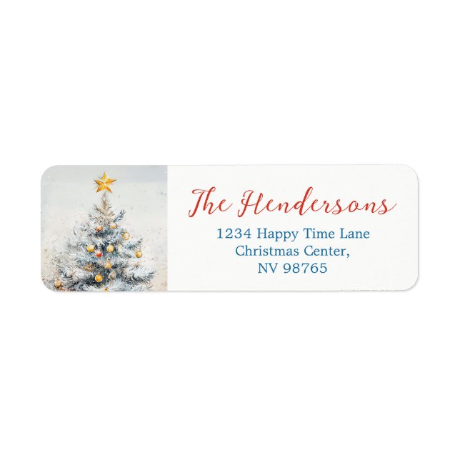 Elegant Vintage Christmas Tree (Front)