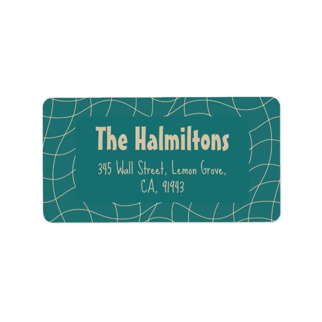 Elegant Vintage Christmas Whimsy Label (Front)