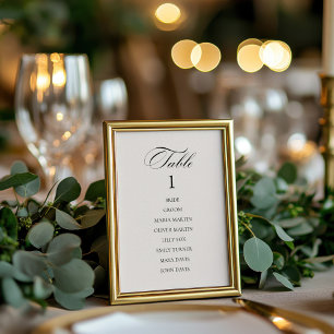 Elegant Vintage Classic Light Grey Table Number