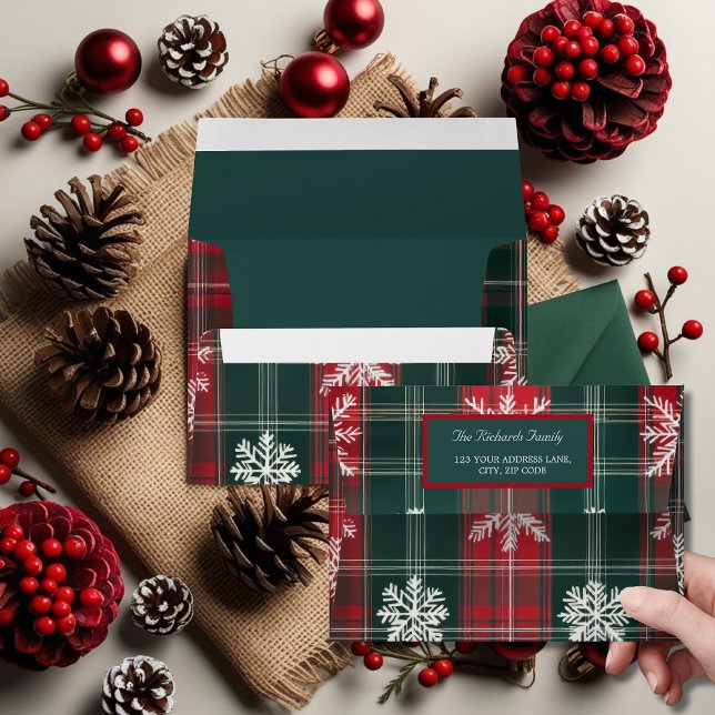 Elegant Vintage Classic Snowflakes pattern  Envelope (Elegant Vintage Classic Snowflakes pattern Envelope)