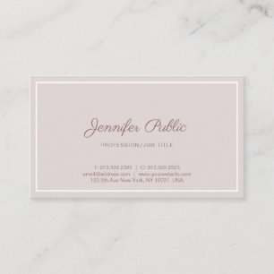 Elegant Vintage Colour Simple Template Business Card