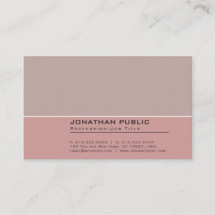 Elegant Vintage Colours Harmony Professional Plain Business Card