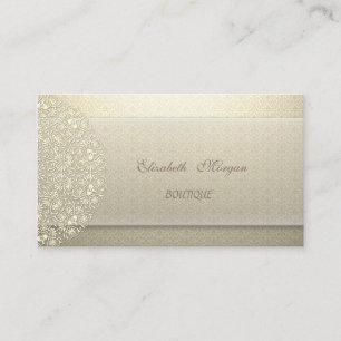Elegant Vintage,Damask, Lace Business Card