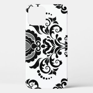 Elegant Vintage Damask Seamless Texture iPhone 12 Case
