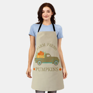 Elegant Vintage Farm fresh pumpkin Apron