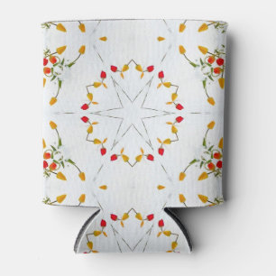Elegant Vintage Floral Can Cooler