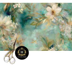 Elegant Vintage Floral Decoupage Tissue Paper