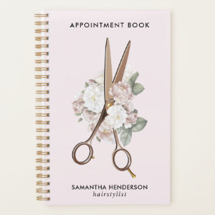 Elegant Vintage Floral Hairstylist Appointment Planner