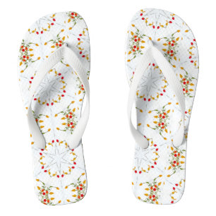 Elegant Vintage Floral Jandals