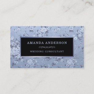 Elegant Vintage Floral Lavender   Business Card