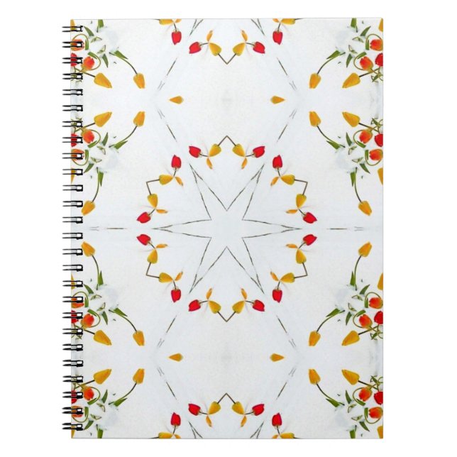 Elegant Vintage Floral Notebook (Front)