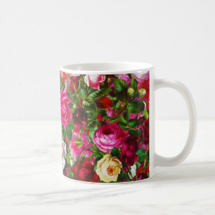 Elegant Vintage Floral Rose Garden Blossom Coffee Mug