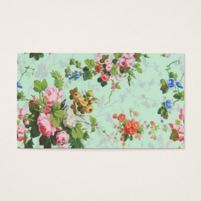 Elegant Vintage Floral Rose Pattern Template (Front)