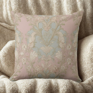 Elegant Vintage Floral Throw Cushion
