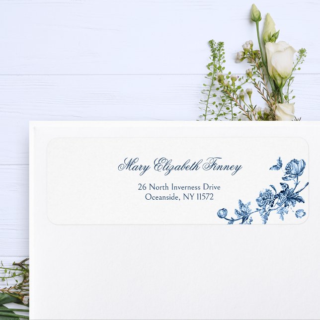 Elegant Vintage Floral Toile-Blue (Creator Uploaded)