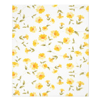 Elegant Vintage Floral Wallpaper Poster