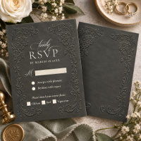 Elegant Vintage Floral Wedding Embossed Style