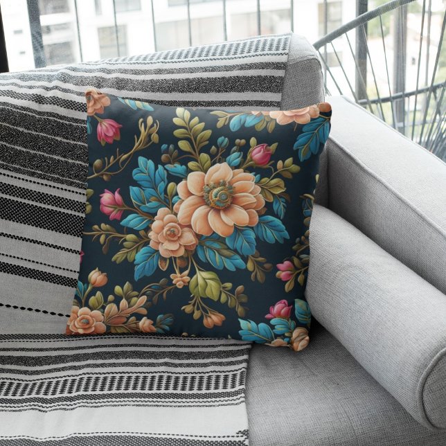 Elegant Vintage Flower Pattern Cushion (Creator Uploaded)