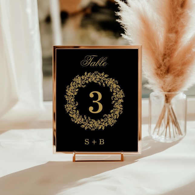 Elegant Vintage French Gold Floral  Wedding  Invitation (Creator Uploaded)