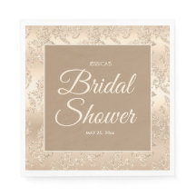 Elegant Vintage Gold Champagne Bridal Shower