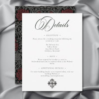 Elegant Vintage Gothic Moody Botanical Wedding