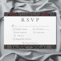 Elegant Vintage Gothic Moody Botanical Wedding