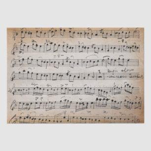 Elegant Vintage Handwritten Sheet Music Notes