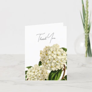 Elegant Vintage Hydrangeas Bridal Shower Thank You Card
