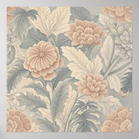 Elegant vintage-inspired floral soft delicate 