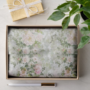 Elegant Vintage Inspired Wedding Florals Tissue Paper