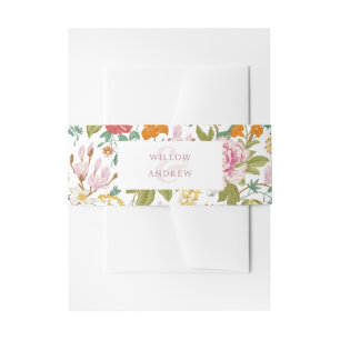 Elegant Vintage Invitation Belly Band