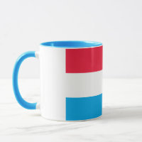 Elegant Vintage Luxembourg Flag Covered Ceramic